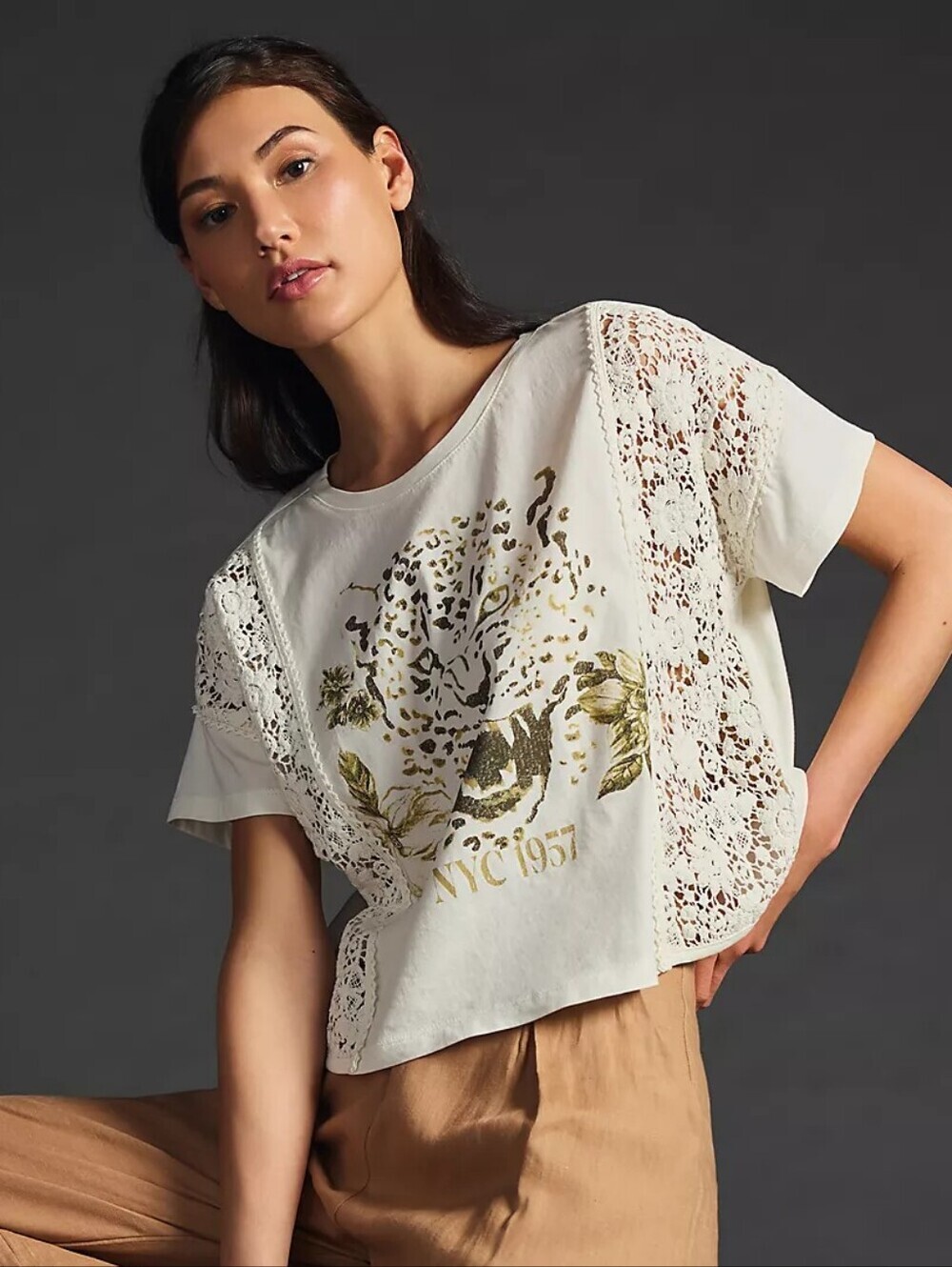 Anthropologie Pilcro Graphic Tee XS